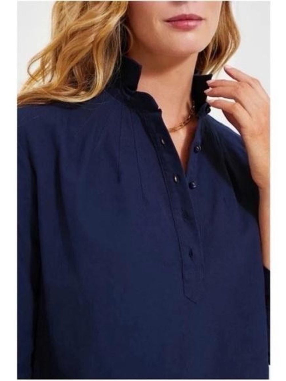Tuckernuck | Pomander Place | Navy Shift Dress with 3/4 Sleeves - Picture 3 of 5